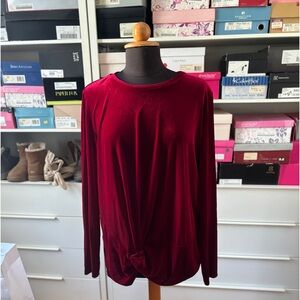 Gorgeous Red Velvet Top